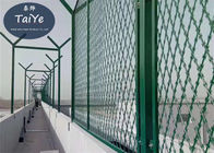 Sicherheits-Maschen-Zaun-grüne Farbe PVCs überzogener hochfest gegen Diebstahl schützen