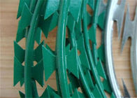 Überzogener Stacheldraht Ziehharmonika-Farbrasiermesser-Band-PVCs für Hausdach