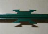 Plastikstechender Käfig farben-Rasiermesser-Draht-PVC beschichteter galvanisierter Ziehharmonika-Draht-PVCs