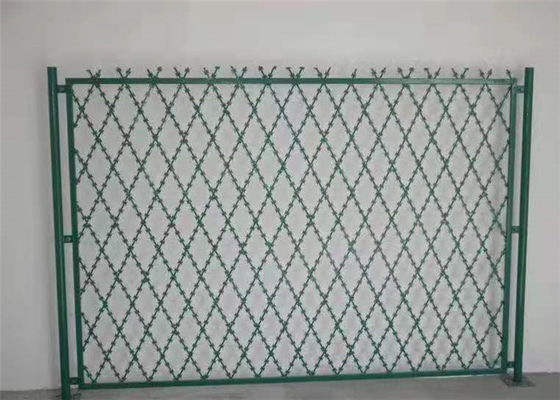 75*150mm pulverisieren überzogenen Rasiermesser-Draht-Zaun BTO 22