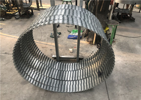 950mm 250g verzinken überzogenen Ziehharmonika-Rasiermesser-Draht BTO 22